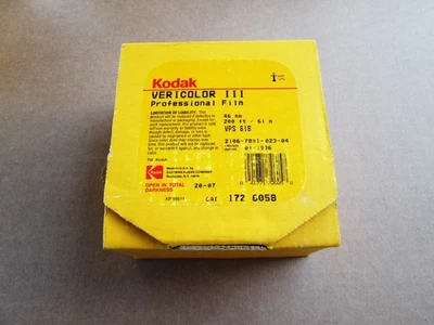 Kodak VPS-3 Vericolor III 46mm 127 format 200ft C-41 Color Negative Expired 1996 - Image 1 of 4