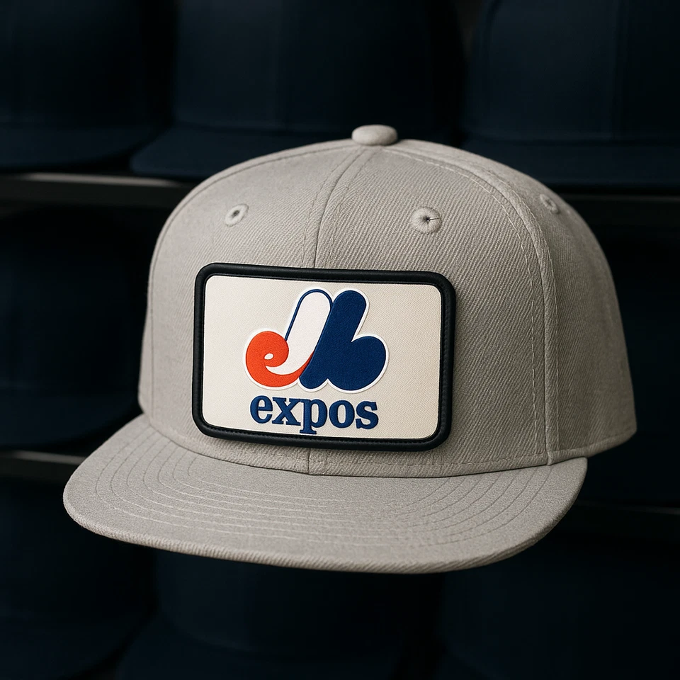 Chapéu Montreal Expos, remendo de metal removível, Snapback - Imagem 1 de 1