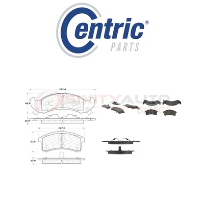 Centric Posi Quiet Disc Brake Pads w Shims for 1992-1993 Chevrolet Lumina ou - Image 1 of 4