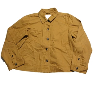 Madewell Cropped Northwood Jacket Classic Collar Size L Solid Outdoors Casual - Picture 1 of 7