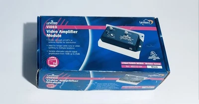 Leviton Structured Media Video Amplifier Module 48210-VA Black New In Box - Image 1 of 4