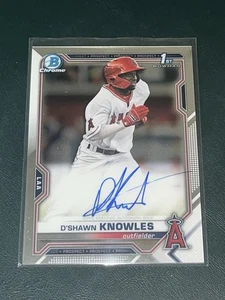2021 Bowman Chrome D'Shawn Knowles AUTOGRAPH - Picture 1 of 3