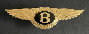 BENTLEY WINGED B EMAILLE OLDTIMER MOTORHAUBE MOTORHAUBE BADGE EMBLEM ABZEICHEN - Bild 1 von 9