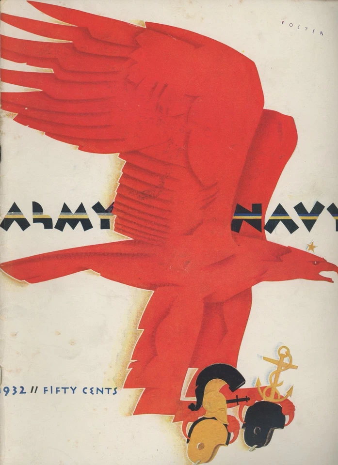 November 11th,1932 Army vs Navy Game Program and Ticket Stub Armistice Day - Image 1 of 4