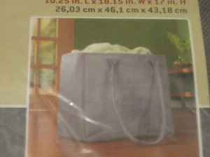NEW REALORGANIZED SINGLE LAUNDRY TOTE #0193103 REAL ORGANIZED GREY NIP - Picture 1 of 2