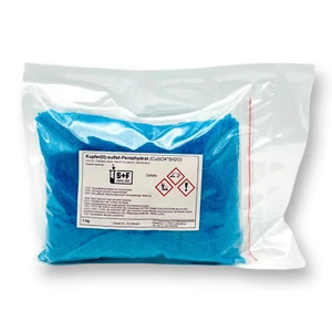1kg - Kupfersulfat (CuSO₄ · 5H₂O) Kupfervitriol | Pool / Garten / Kristallzucht - Bild 1 von 2