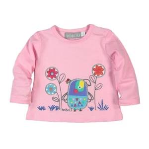 Bóboli Girls Baby Long Sleeve Shirt Bird Pink Size 56 62 68 74 80 86 92 - Picture 1 of 24