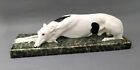  RARE HUGO F. KIRSCH Vienna Greyhound Borzoi Large dog figurine 