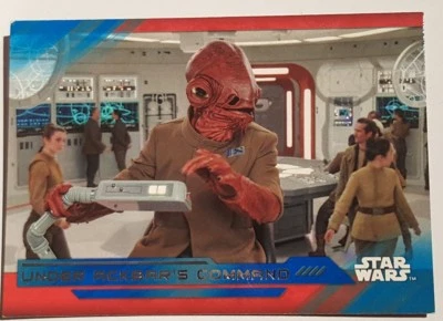 2018 SDCC COMIC CON TOPPS STAR WARS Under Ackbar's Command trading card  - Image 1 of 2