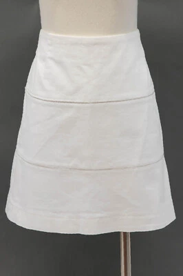 Minifalda Brunello Cucinelli algodón-elastano con cuentas brillantes incrustadas 44/8 EE. UU. NUEVA CON ETIQUETAS Foto 1 de 4