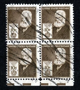 Stamps United States, Scott # 839 used block of four - Picture 1 of 1