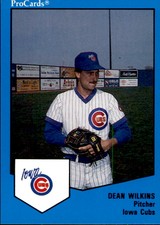 1989 Iowa Cubs ProCards #1690 Dean Wilkins San Diego California CA Baseball Card
