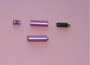 4er-Pack hochwertige 3,5 mm 1/8" Stereo TRRS 4-polige Buchse Stecker lila - Bild 1 von 1