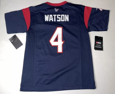Deshaun Watson #4 Houston Texans NIKE On Field Jersey Youth Large (14/16) In Bag Cover