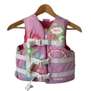 Stearns Barbie Child Boat Life Jacket Pink Ski Vest Youth 50-90 Lbs Chest 26-29” - Picture 1 of 15