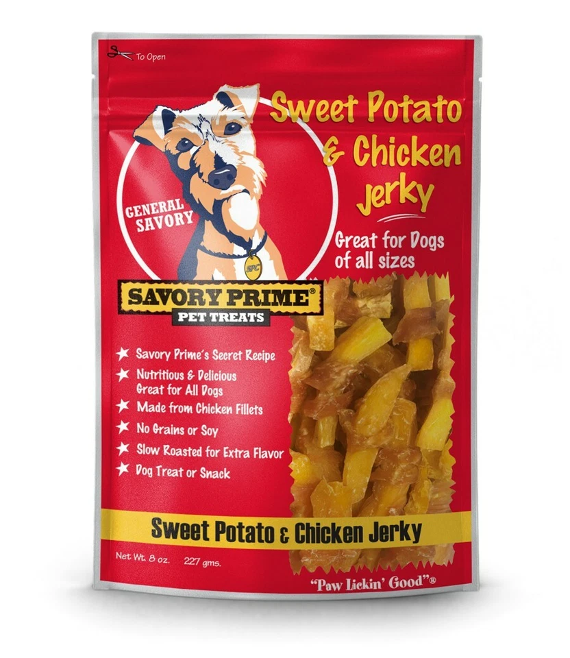 Savory Prime Sweet Potato & Chicken Jerky Dog Treats - 8 oz - Image 1 of 1