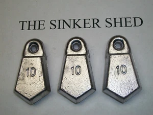 10 Unzen Flachbank Senker/Köder Gewicht - Menge 6/12/25/50/100 - KOSTENLOSER VERSAND - Bild 1 von 1