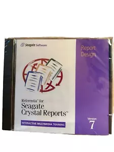 Rare Vintage new 1998 Seagate Crystal Reports v7 Interactive Training CD Sealed - Picture 1 of 2