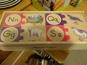 Melissa & Doug Self Correcting Letter Puzzles in Box - Picture 1 of 2