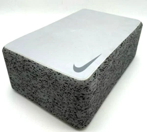 Nike Mastery Yoga Block - Flecked Silver & Black brand new 9 x 5.7 x 3.4 inch - Picture 1 of 3