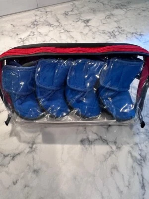 Nuevo perro pata tecnología botines protector pata resistente al agua antideslizante medio 2,5 pulgadas Foto 1 de 3