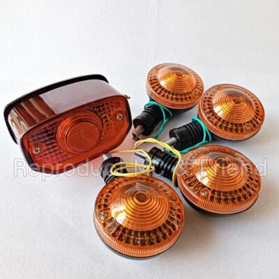 Set 5pcs. Front & Rear Turn Signal + Tail Lamp Light For Yamaha YB100 YB125 - Image 1 of 4