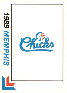 1989 Memphis Chicks Best #28 Team logo/Checklist