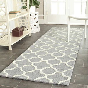 Safavieh Cambridge SILVER / IVORY Wool Runner 2'-6 x 12' - CAM130D-212 - Picture 1 of 3