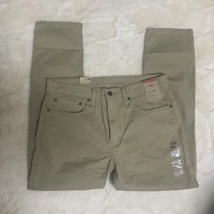 Jeans uomo elasticizzato LEVIS 502 Taper Fit taglia 34x30 marrone marrone marrone marrone nuovo con etichette. - Foto 1 di 5
