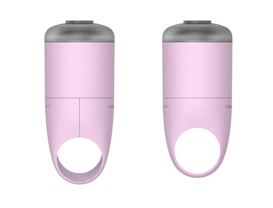 CONJUNTO DE LUZES DE BICICLETA LED FRENTE E TRASEIRA ROSA REELIGHT GO 50% OFF RRP LAA405 - Imagem 1 de 1