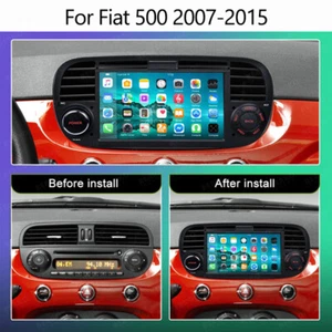 For Fiat 500 2007-2015 Fit Apple Carplay Android 13.0 Car Head Unit Stereo Radio - Picture 1 of 13