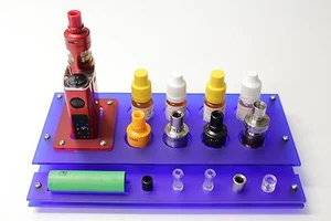 E- Zigarettenhalter E Zigarettenständer Liquid Halter Ständer Verdampfer Blau - Bild 1 von 16