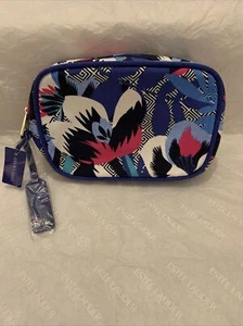 Estee Lauder Blue Santorini Makeup/Cosmetics Bag RARE Print by Kitty McCall NEW - Picture 1 of 7