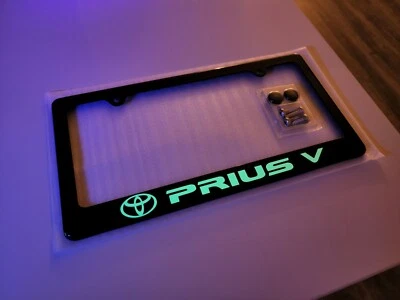 Marco de matrícula brillante Prius V 100 % fibra de carbono para todos los modelos Prius Foto 1 de 4