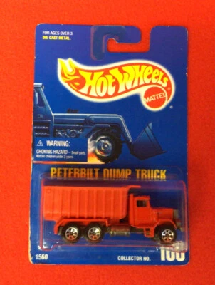 Camión de volteo Hot Wheels Peterbilt 1:64 rojo coleccionista #100 Foto 1 de 3