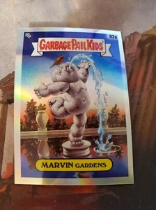 Garbage Pail Kids Chrome 3 Refractor 92a Marvin Gardens - Picture 1 of 2