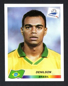 DENILSON #25 BRASIL - FRANCE 98 CROMO 1998 WORLD CUP SOCCER PANINI - Picture 1 of 2