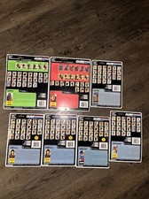 Lot Of 1990 ARAH GI Joe Cobra Full Uncut File Card Back Set Snake Eyes Road Pig