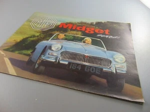 60er Jahre MG MIDGET VERKAUFSPROSPEKT RAR ORIGINAL - Bild 1 von 5