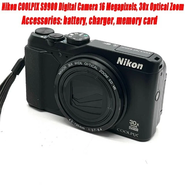 美品◆Nikon COOLPIX S9900◆光学30倍ズーム◆元箱・説明書付 Amazon | Nikon デジタルカメラ COOLPIX S9900 光学30倍 1605万画素