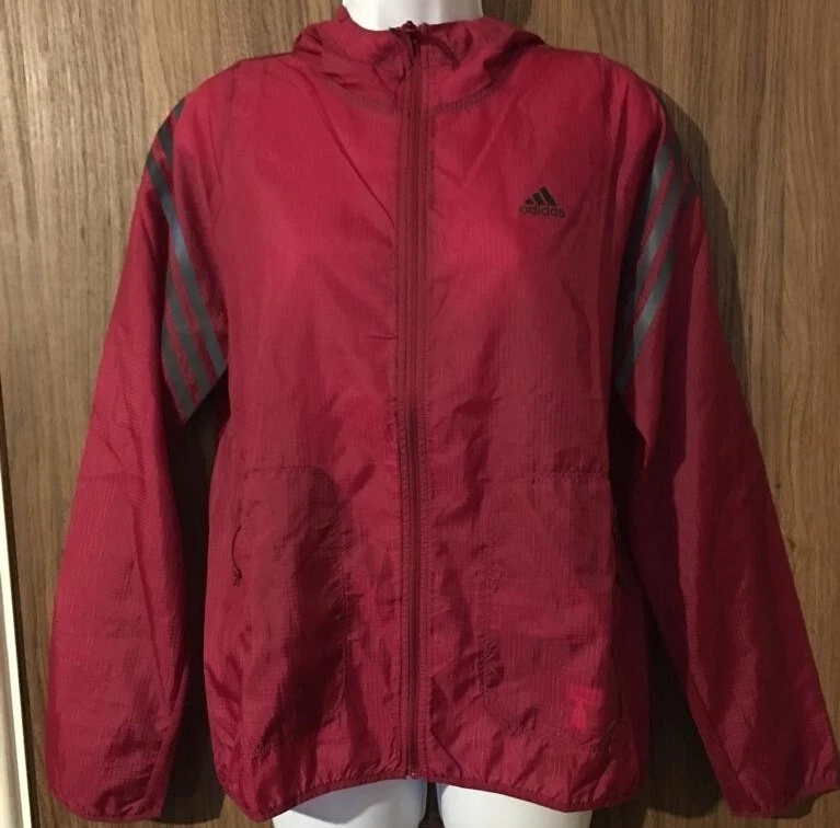 ADIDAS Run Icons 3-Stripes Hooded Running Windbreaker - XS - £80 - Image 1 of 4