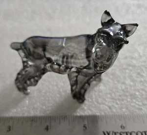 Vintage Scottie Terrier Dog Glass Figurine Very Rare  - Picture 1 of 6