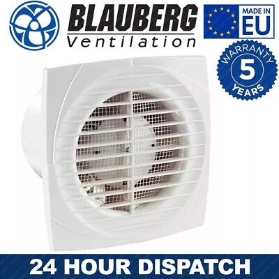 4" 100 mm and 6" 150 mm Timer Humidistat Std Toilet Extractor Bathroom Fan - Image 1 of 4