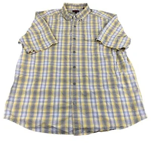 Wolverine Mens Button Front Shirt Size XL Yellow Grey Plaid - Picture 1 of 6