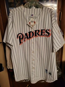 San Diego Padres Vintage 90s Russell Athletic Diamond Baseball Jersey Tony Gwynn - Picture 1 of 8