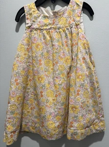 NATALYS PARIS GIRLS/TODDLERS YELLOW FLORAL DRESS-24 MONTHS-MINT CONDITION! - Picture 1 of 4