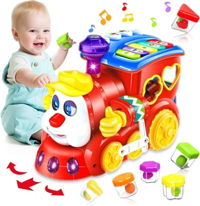 Baby Toys for 1 Year Old Boy Girl Gift Musical Train Baby Toys 6-12 12-18 Months - Picture 1 of 12
