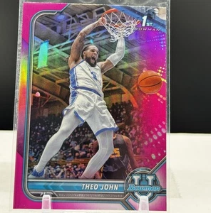 2022 1st Bowman University Theo John Chrome Pink Refractor  #42 - Imagen 1 de 2