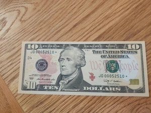 2009 $10 CLEVLAND DISTRICT STAR NOTE UNC/GEM # JD00052510* - Picture 1 of 5