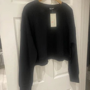 Sudadera corta Sweaty Betty After Class talla extra grande negra - Imagen 1 de 4